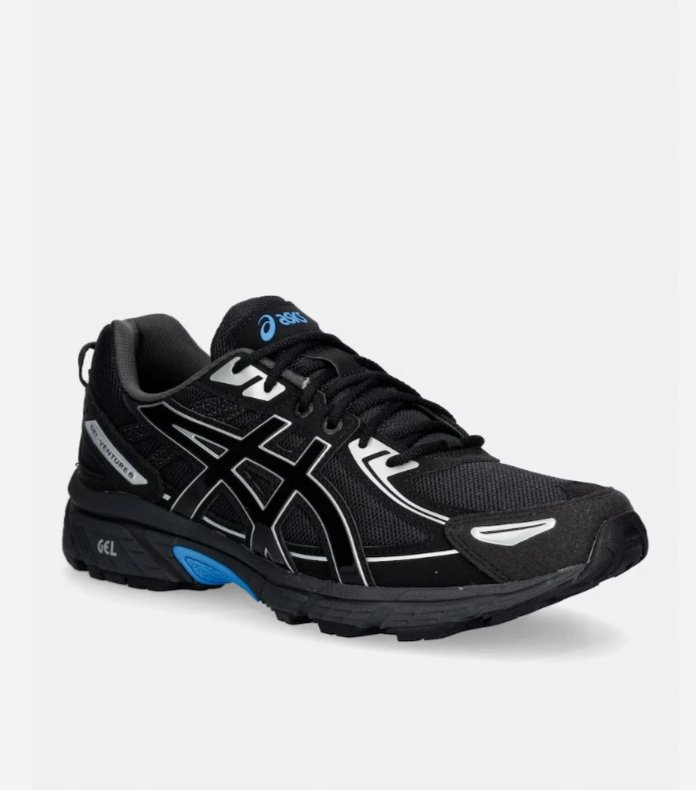 Baskets Asics Gel-Venture 6 noires et bleues